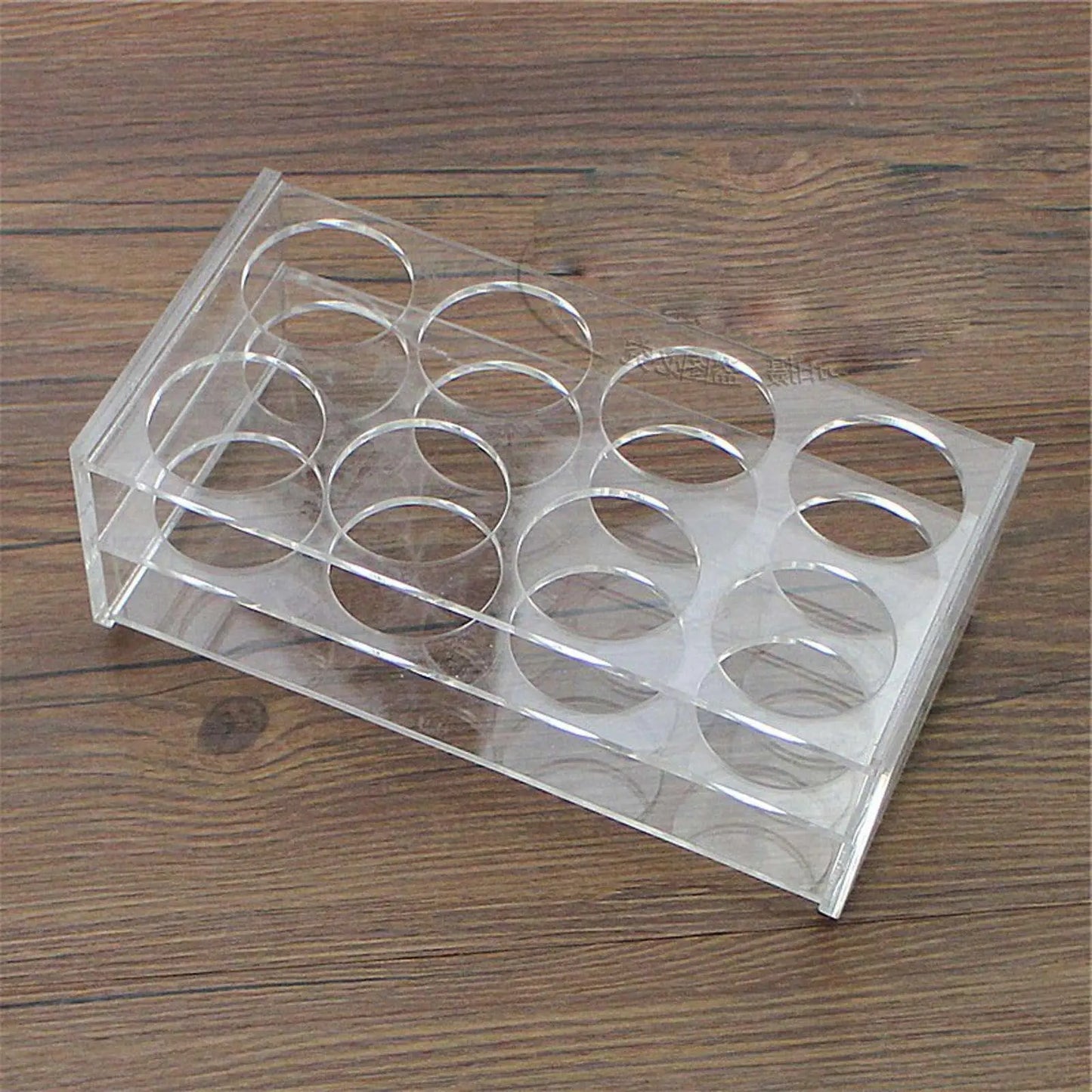 29mm Diam 8 Holes Methyl Methacrylate Rack Stand For 50ml Centrifuge Tubes - KiwisLove