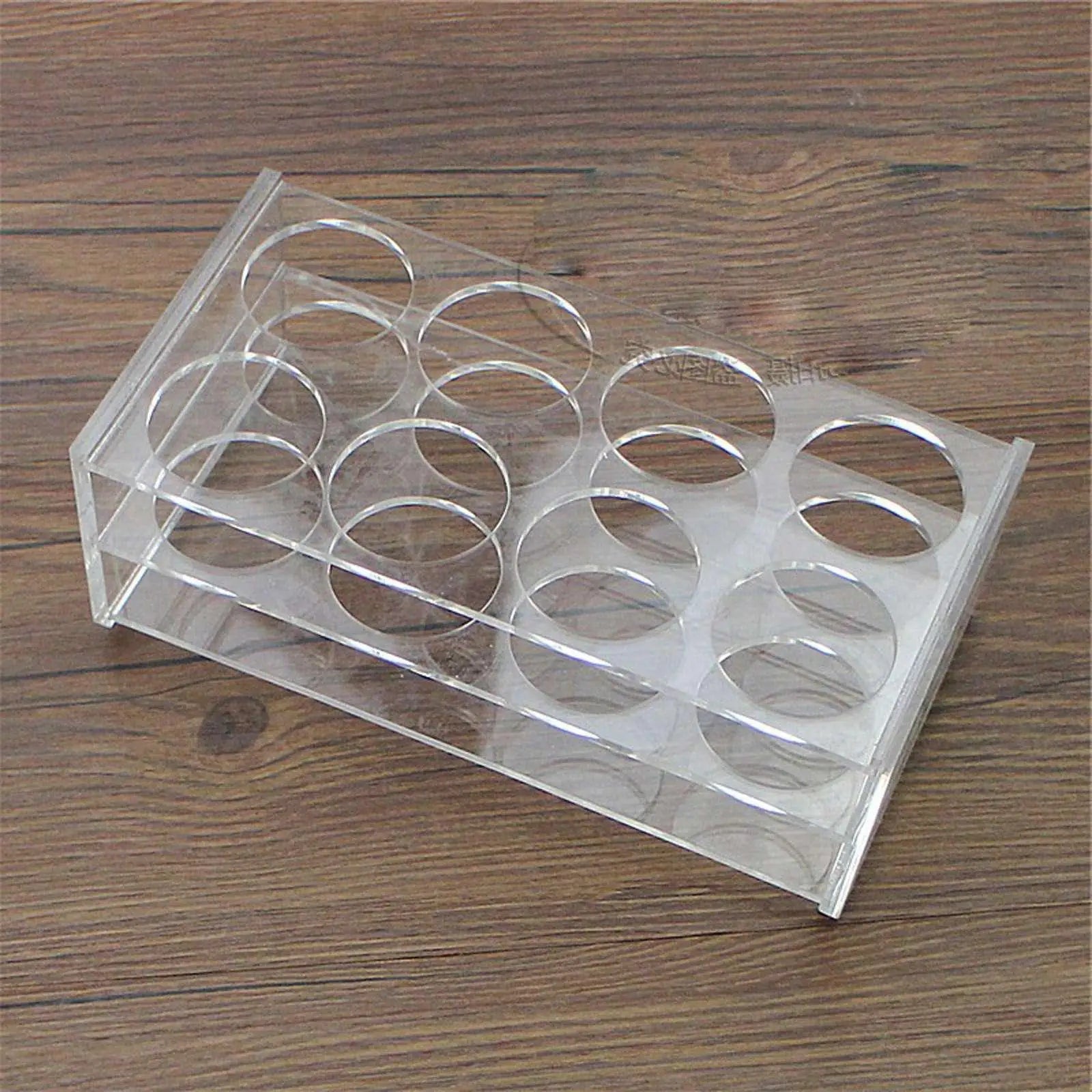 29mm Diam 8 Holes Methyl Methacrylate Rack Stand For 50ml Centrifuge Tubes - KiwisLove