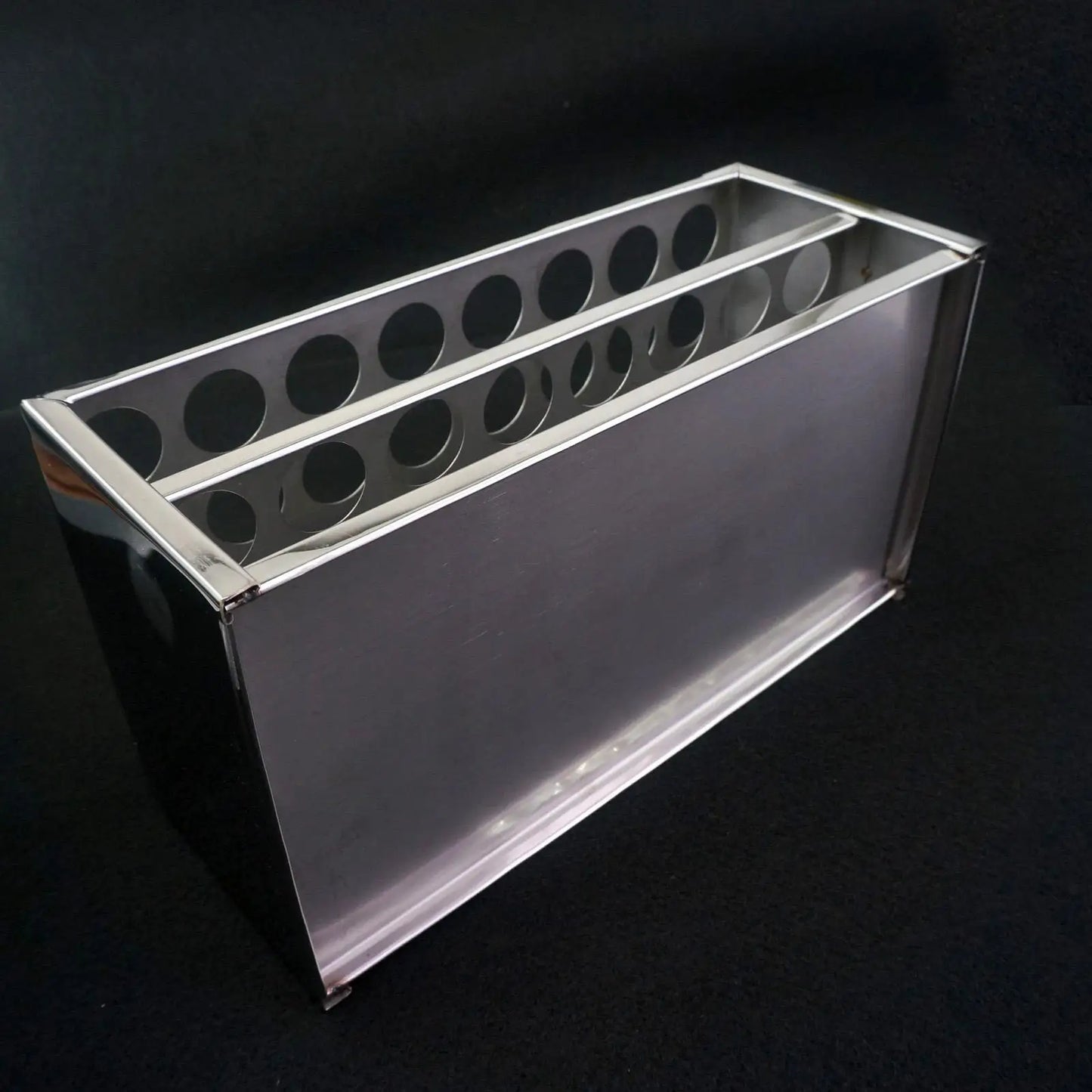 22.5mm Diam x 32 Holes Stainless Steel Test Tube Rack Holder Storage Lab Stand - KiwisLove