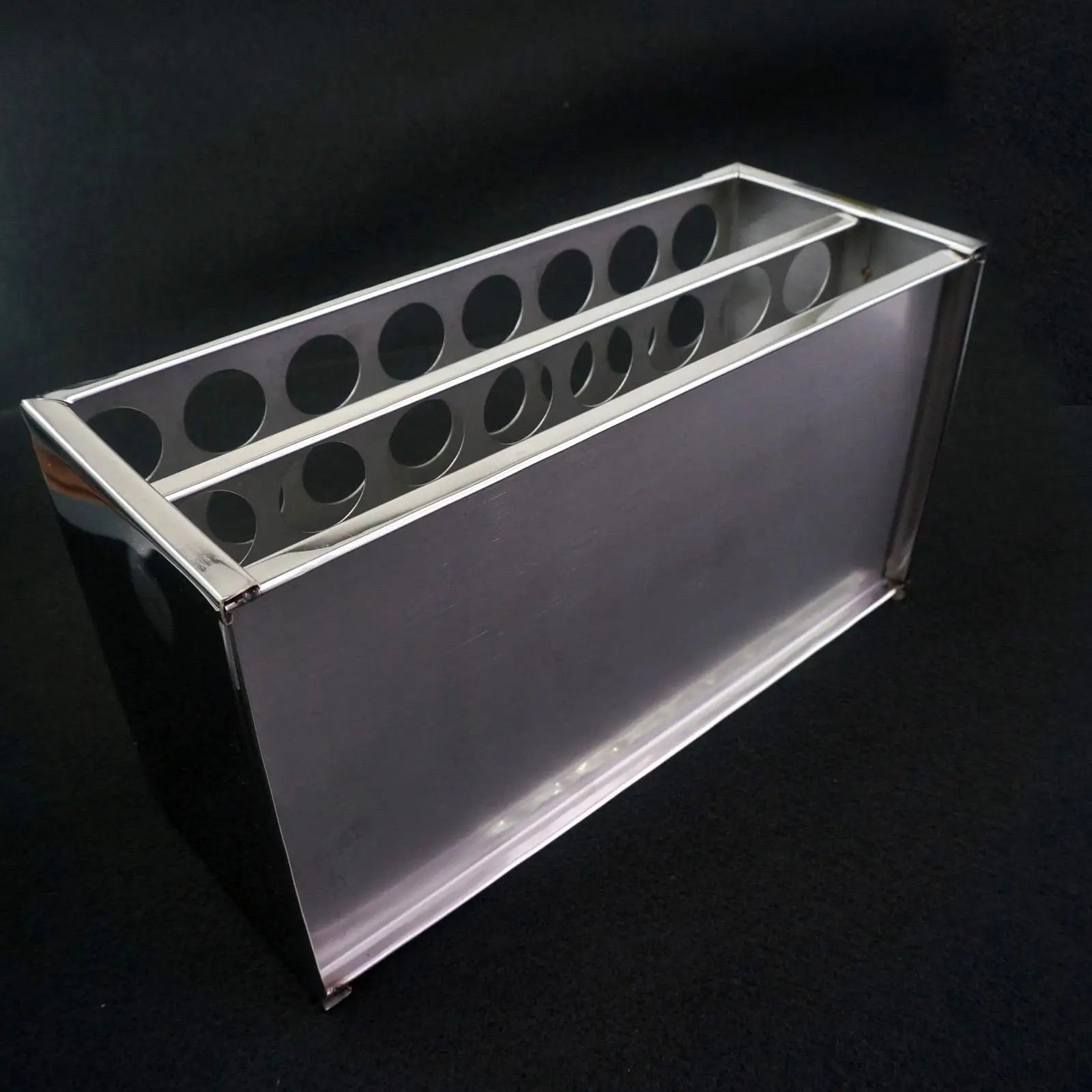 22.5mm Diam x 32 Holes Stainless Steel Test Tube Rack Holder Storage Lab Stand - KiwisLove