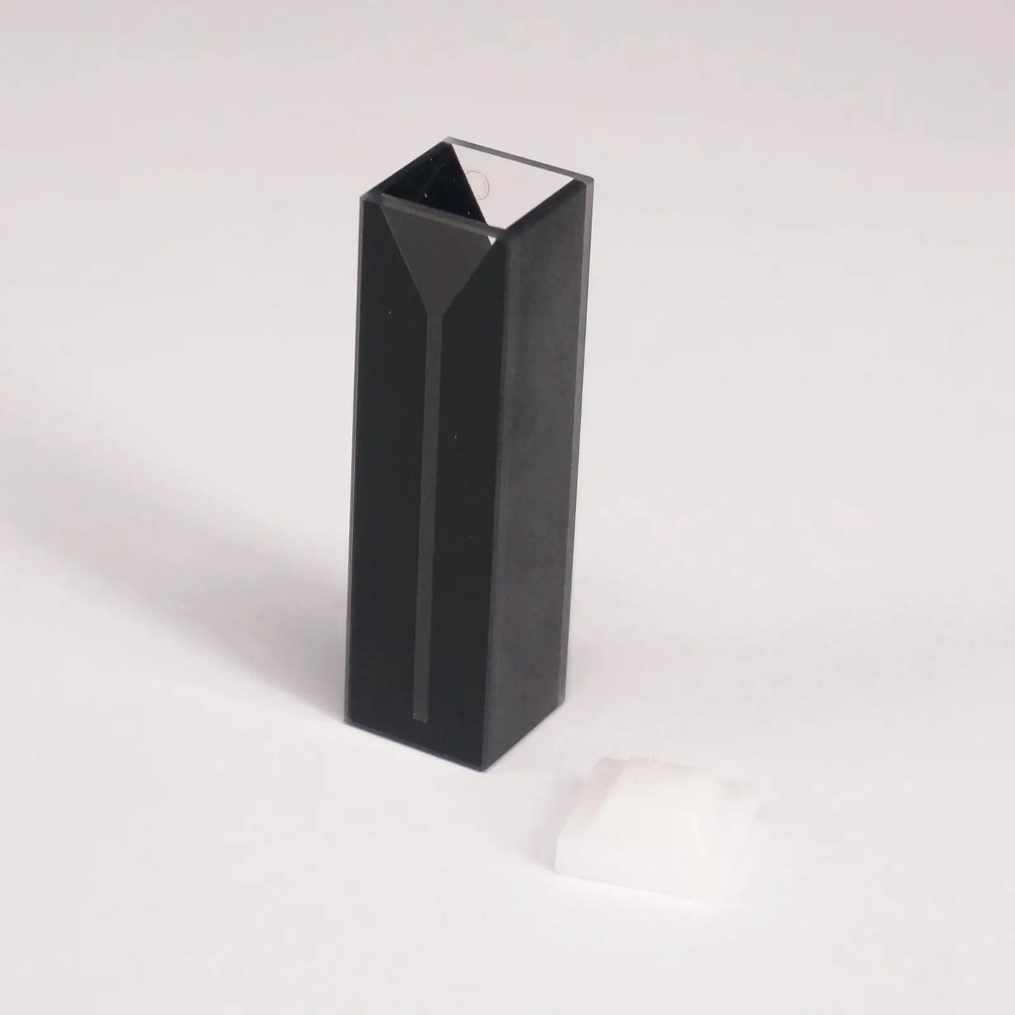 350ul 1mm Inside Width Micro JGS1 Quartz Cuvette Cell With Black Walls And Lid - KiwisLove