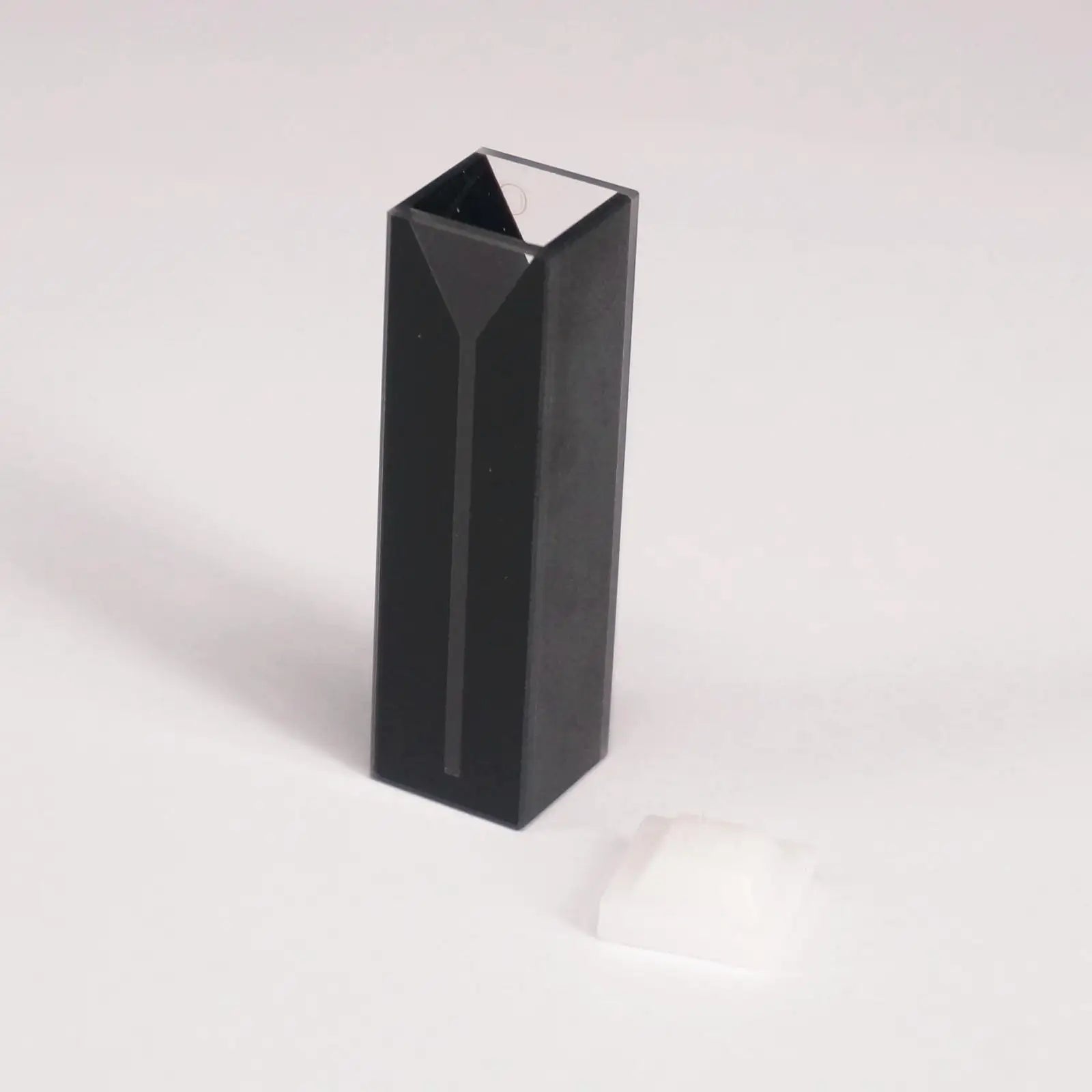 350ul 1mm Inside Width Micro JGS1 Quartz Cuvette Cell With Black Walls And Lid - KiwisLove