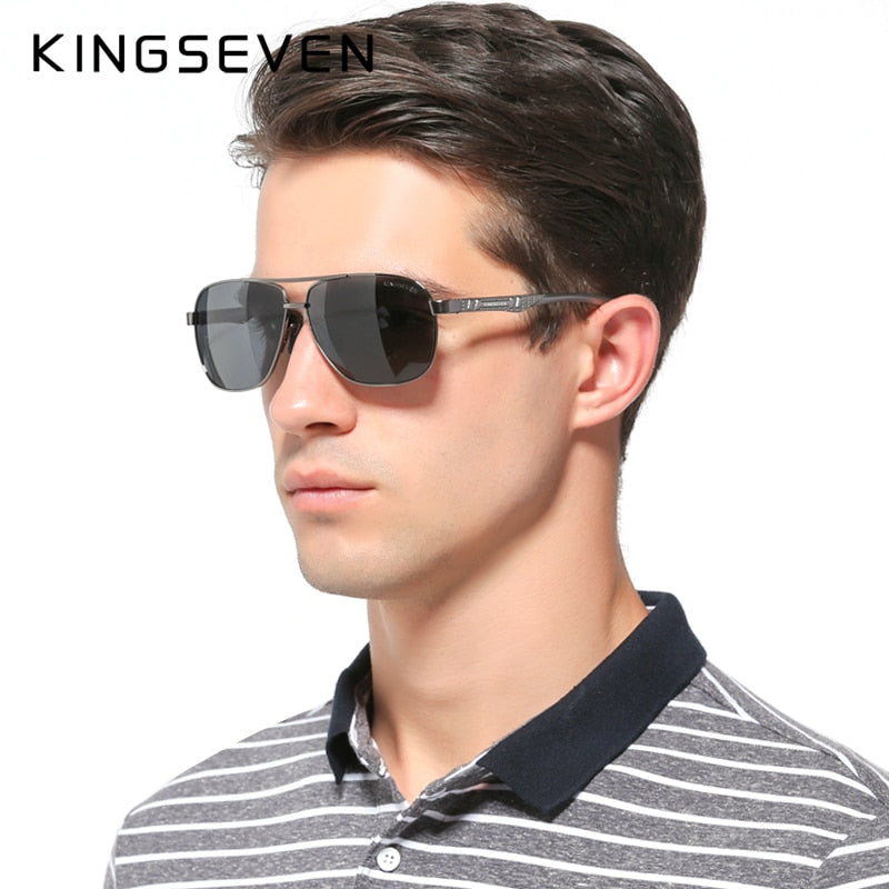 KINGSEVEN Fashion Polarized Sunglasses Men Retro Style Sun Glasses Brand Designer Sports Vacation Glasses For Men - KiwisLove