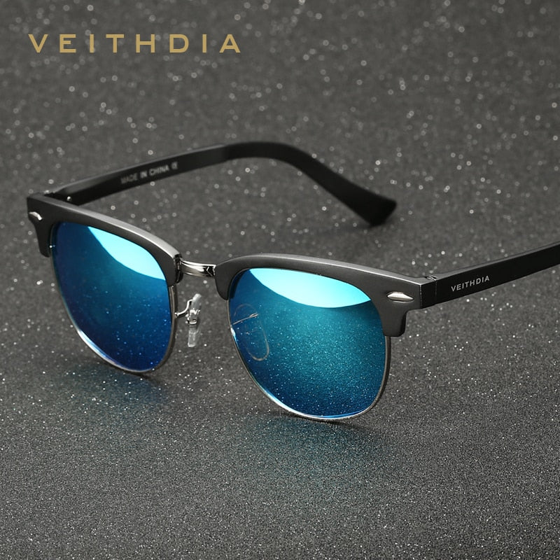 VEITHDIA Retro Sunglasses Unisex Aluminum UV400 Men Polarized Vintage Eyewear Outdoor Driving Women Sun Glasses For Male 6690 - KiwisLove