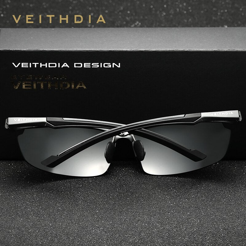 VEITHDIA Brand Designer Men's Sunglasses Aluminum Magnesium Polarized UV400 Sun Glasses Cycling Sports Male Outdoor Eyewear 6592 - KiwisLove