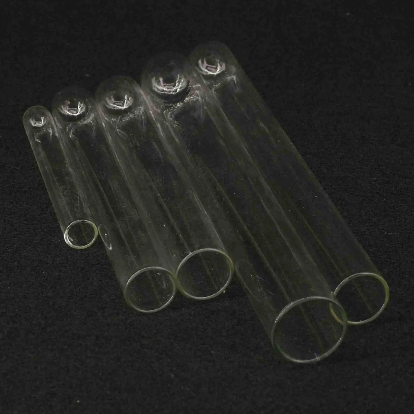 (5) 10x75 10x100 12x100 13x100 15x100 15x150 18x180 20x150 20x200 25x250mm Glass Clear Test Tube Plain End Round Bottom - KiwisLove
