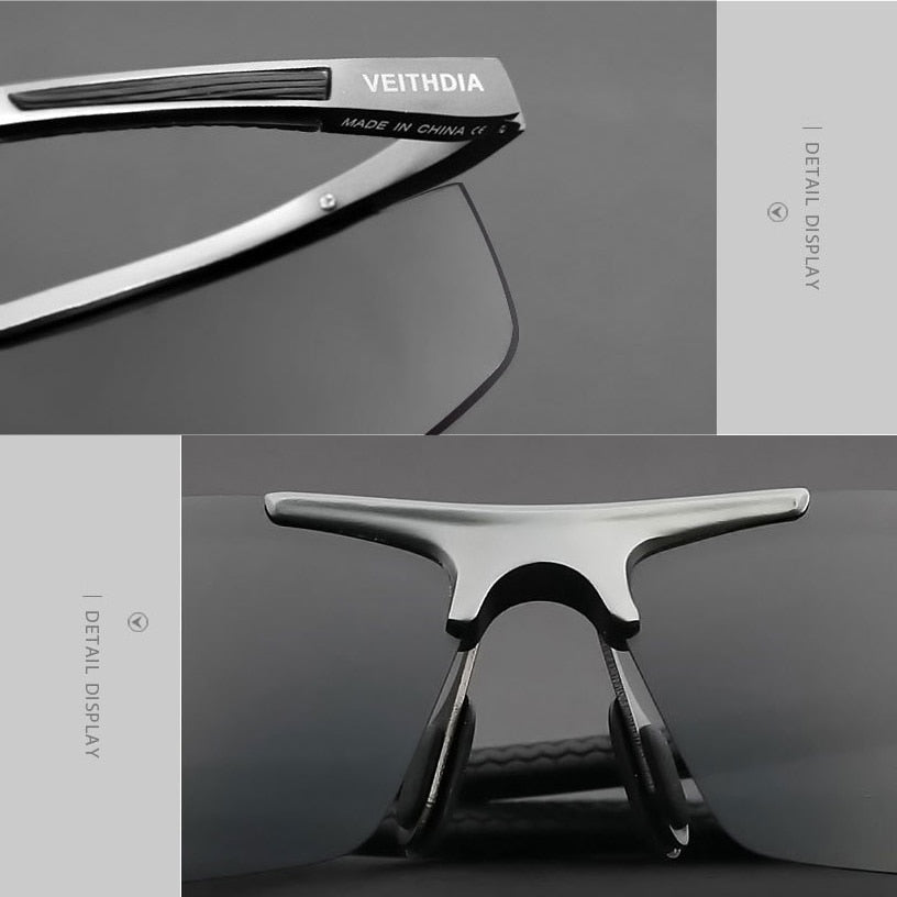 VEITHDIA Aluminum Magnesium Men's Sunglasses Polarized UV400 Coating Mirror Sun Glasses Outdoor Male Eyewear Accessories 6588 - KiwisLove