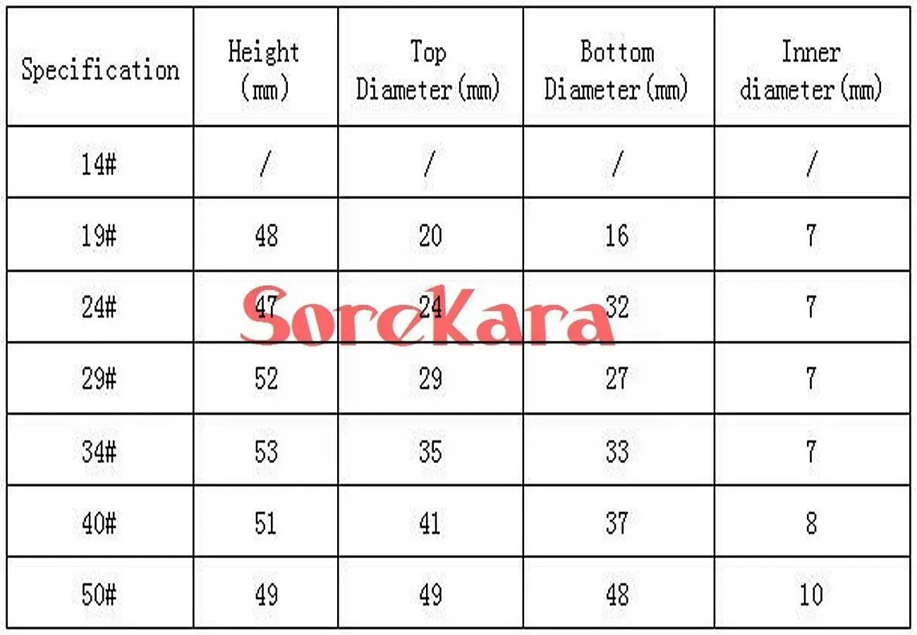 Size 14 19 24 29 34 40 50 PTFE Standard Stopper Stirrer Bearing Adapter Stopper Mixing Plug - KiwisLove