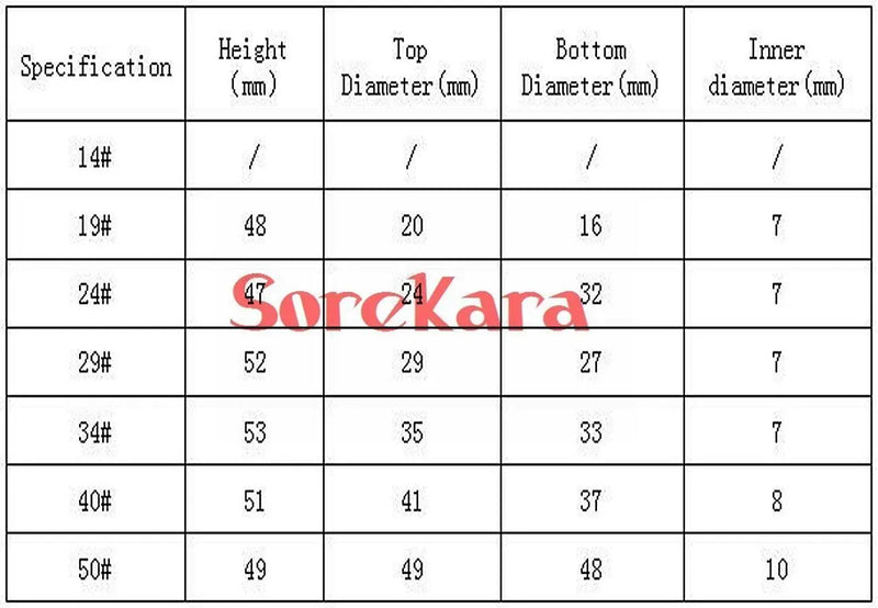 Size 14 19 24 29 34 40 50 PTFE Standard Stopper Stirrer Bearing Adapter Stopper Mixing Plug - KiwisLove