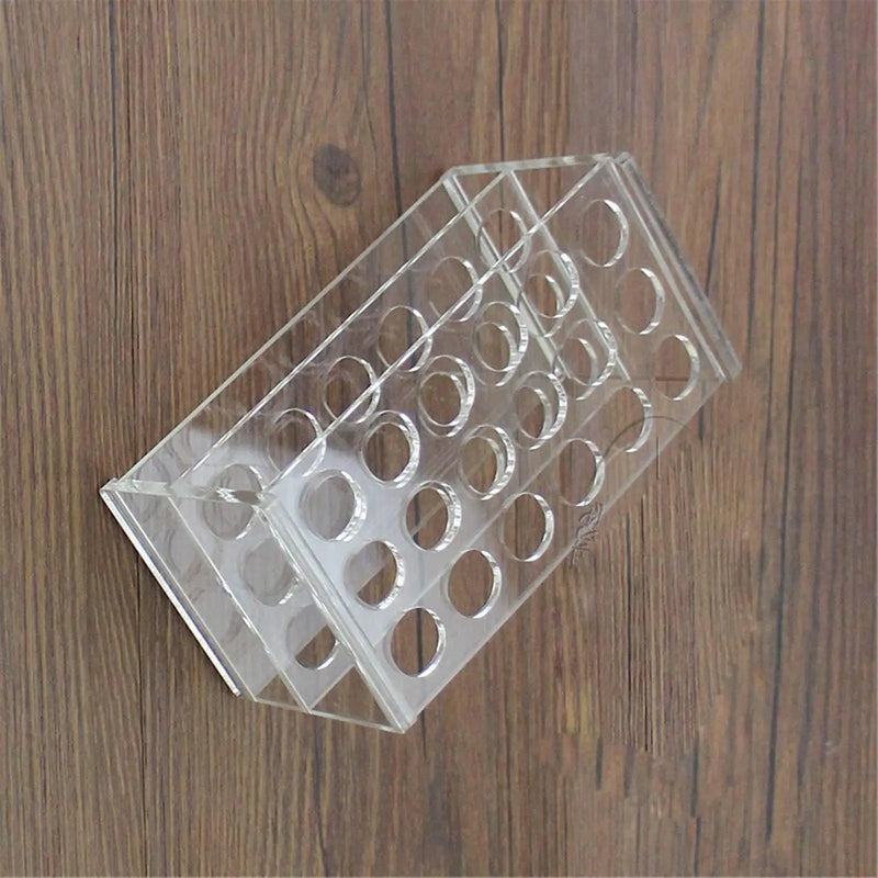 17mm Diam 18 Holes Methyl Methacrylate Rack Stand For 10/15ml Centrifuge Tubes - KiwisLove