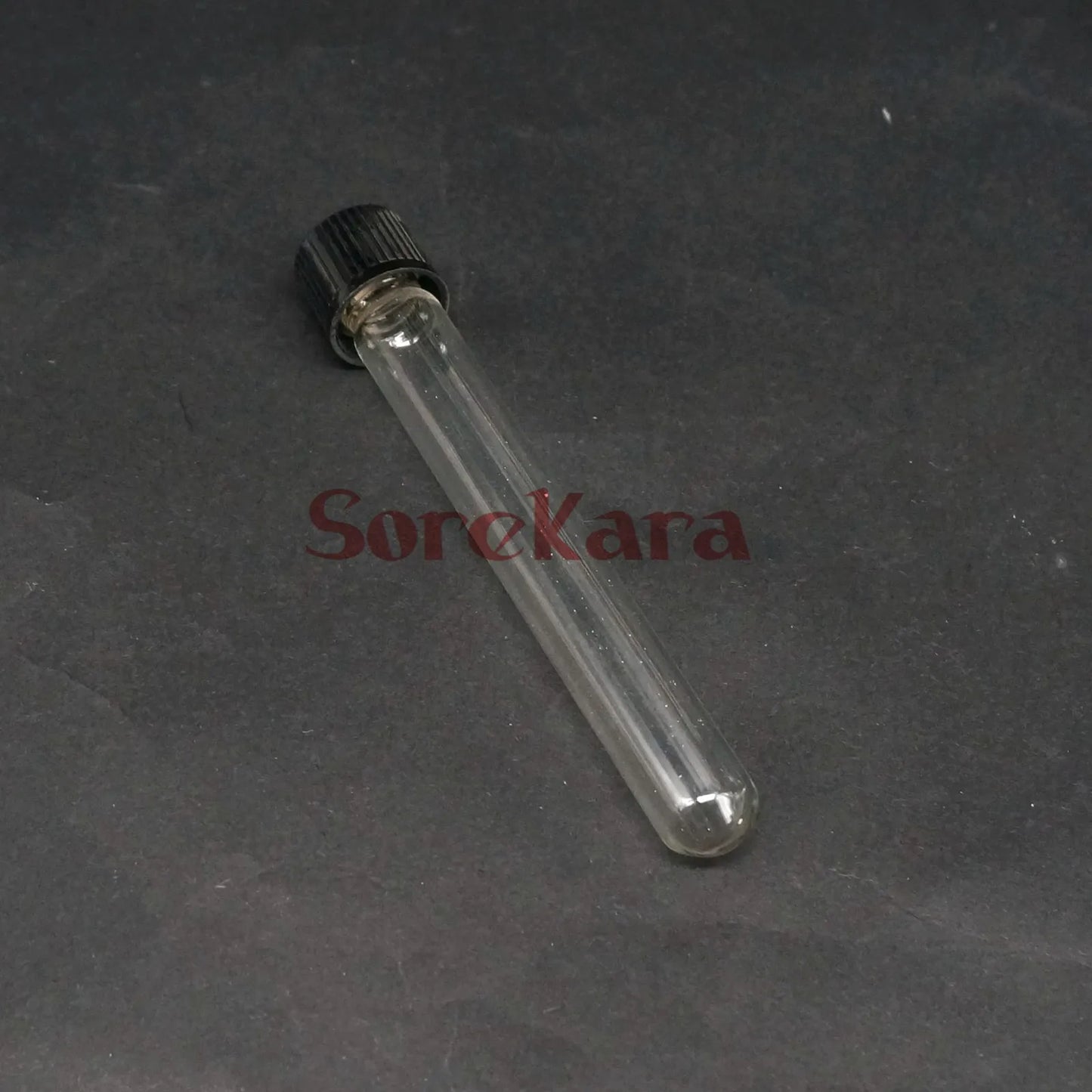 LOT 5 12x100mm Glass Test Tube Round bottom with Screw Cap for Chemistry Laboratory - KiwisLove