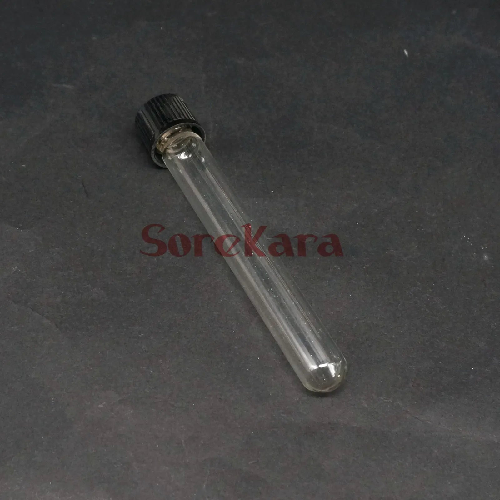 LOT 5 12x100mm Glass Test Tube Round bottom with Screw Cap for Chemistry Laboratory - KiwisLove