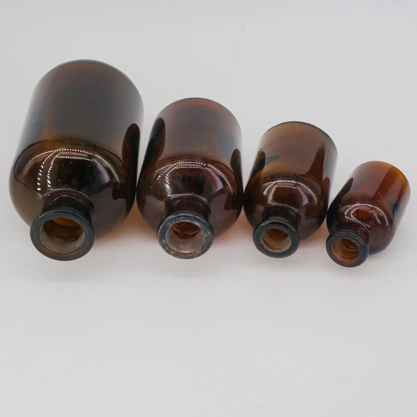 125/250/500ml Narrow Mouth Reagent Bottle Brown Amber Glass with Ground in Glass Stopper Laboratory Chemistry - KiwisLove