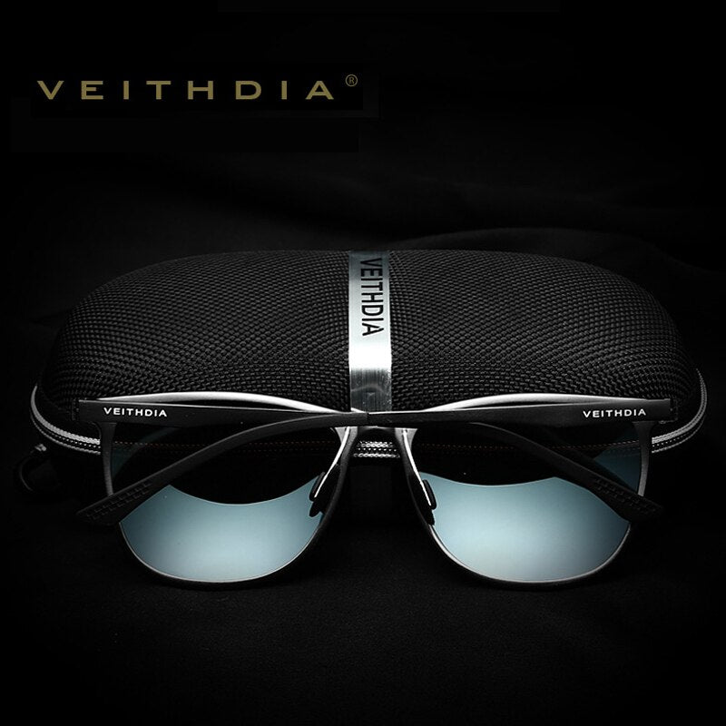 VEITHDIA Retro Aluminum Magnesium Brand Men's Sunglasses Polarized Lens Vintage Eyewear Accessories Sun Glasses For Male 6623 - KiwisLove