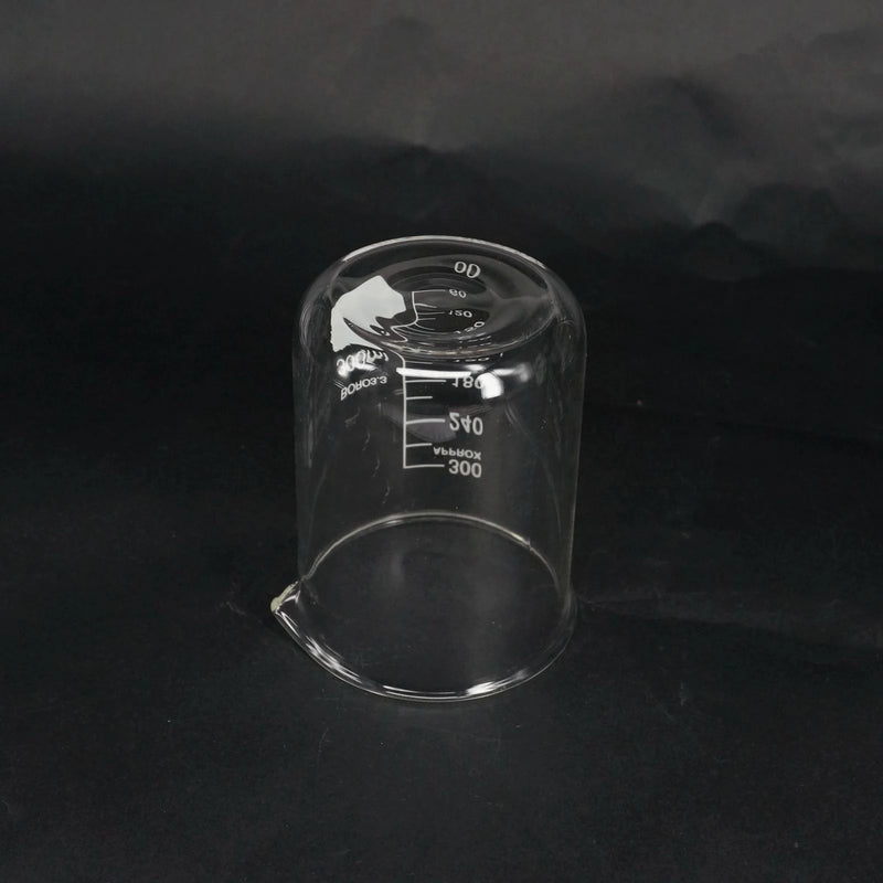 300ml Low Form Beaker Chemistry Laboratory Borosilicate Glass Transparent Beaker Thickened with spout - KiwisLove
