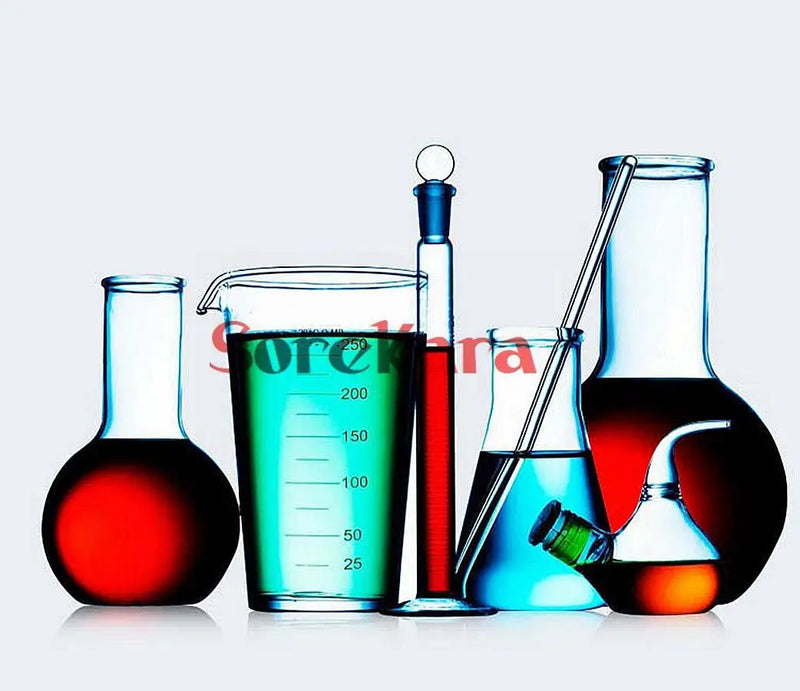 30ml/60ml/125ml/500ml/1000ml/2500ml Glass Reagent Bottle Ground-in Glass Stopper Narrow Mouth Transparent - KiwisLove