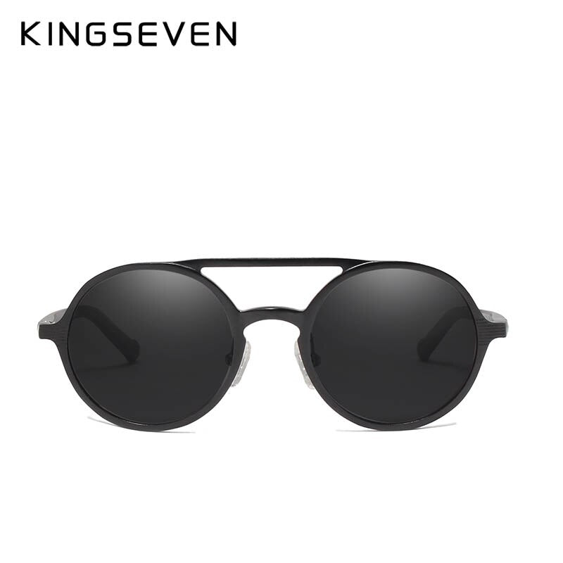 KINGSEVEN Aluminum Men's Round Sunglasses Polarized Men Punk Vintage Eyewear Accessories Sun Glasses Driving Retro Sun glasses - KiwisLove