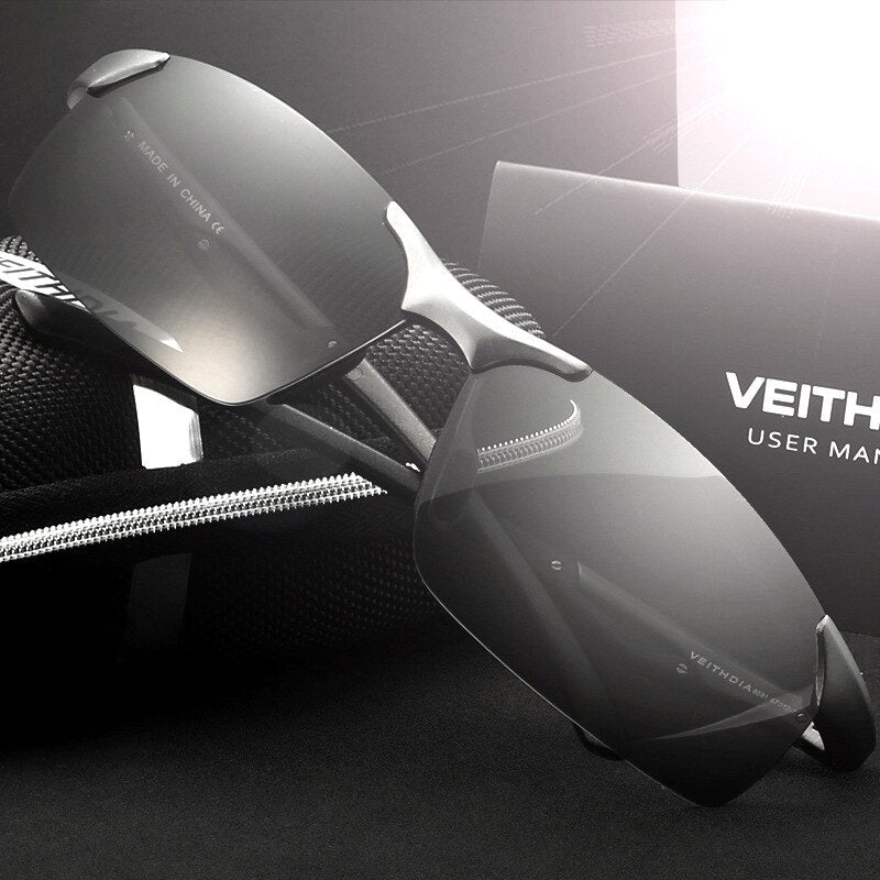 VEITHDIA Aluminum Magnesium Classic Brand Men's Sunglasses Polarized UV400 Sun Glasses Outdoor Eyewear Accessories For Male 6591 - KiwisLove