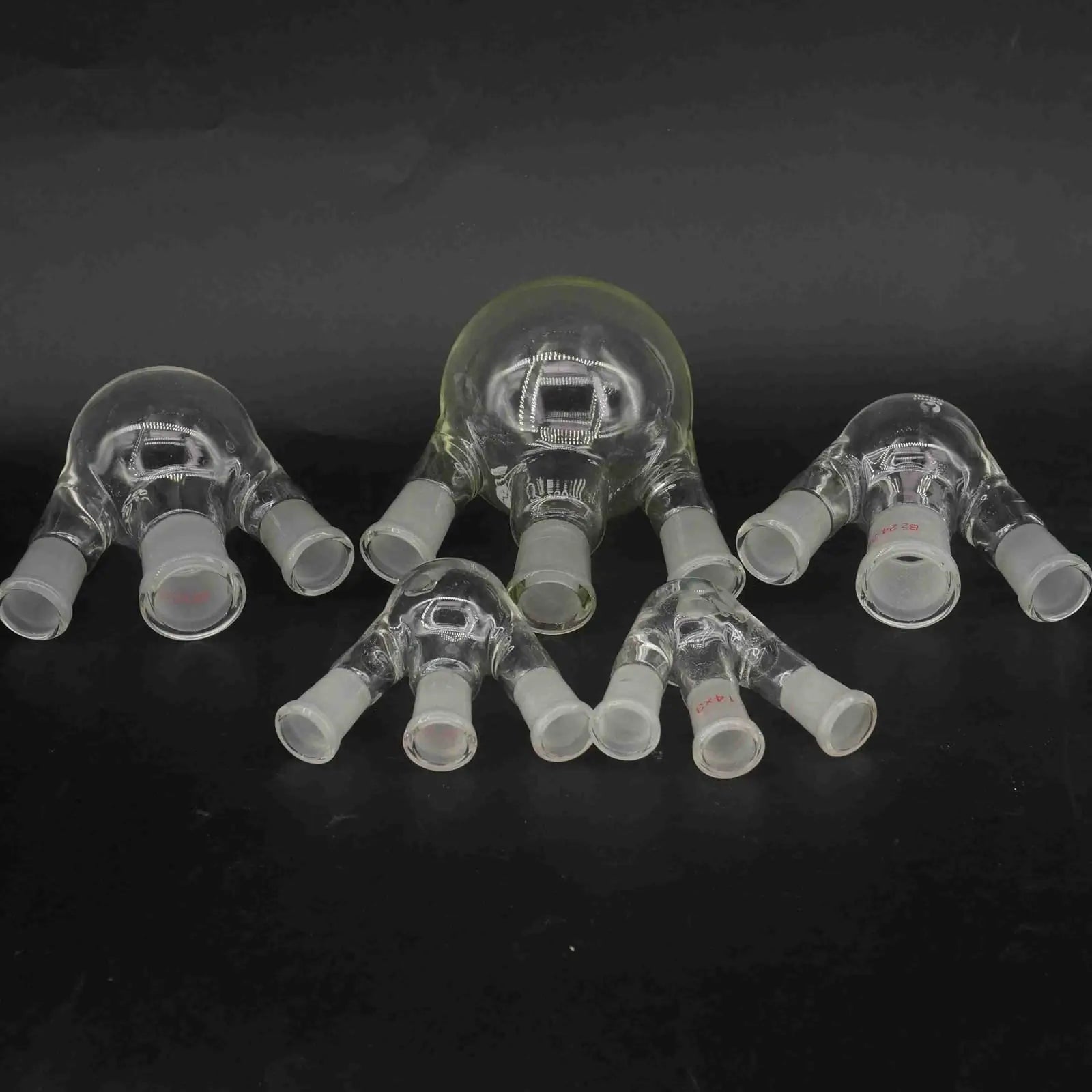 10/25/50/100/250/500/1000ml 3 Necks Joint  GG17 Borosilicate Glass Flask Round Bottom Laboratory - KiwisLove