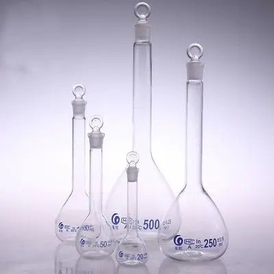 20ml Graduated Labrotary Glass Liquid Volumetric Flask with Glass Stopper - KiwisLove