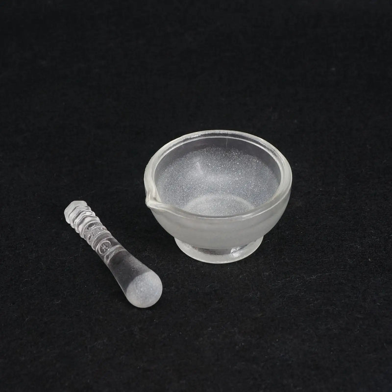 60mm Inner Diameter Apothecary Solid Glass Pestle and Mortars Bowl Set Grinding Mill Tool - KiwisLove