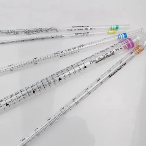 1/2/5/10/25mL Volume Polystyrene Serological Pipette Graduations 5 Colors Marked - KiwisLove