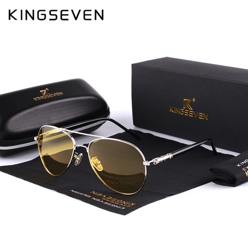 2018 Mens Polarized Night Driving Sunglasses Men Brand Designer Yellow Lens Night Vision Driving Glasses Goggles Reduce Glare - KiwisLove