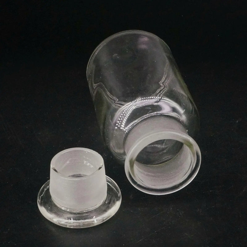 125ml Clear Glass Jar Wide Mouthed Reagent Bottle Chemical Experiment Ware - KiwisLove