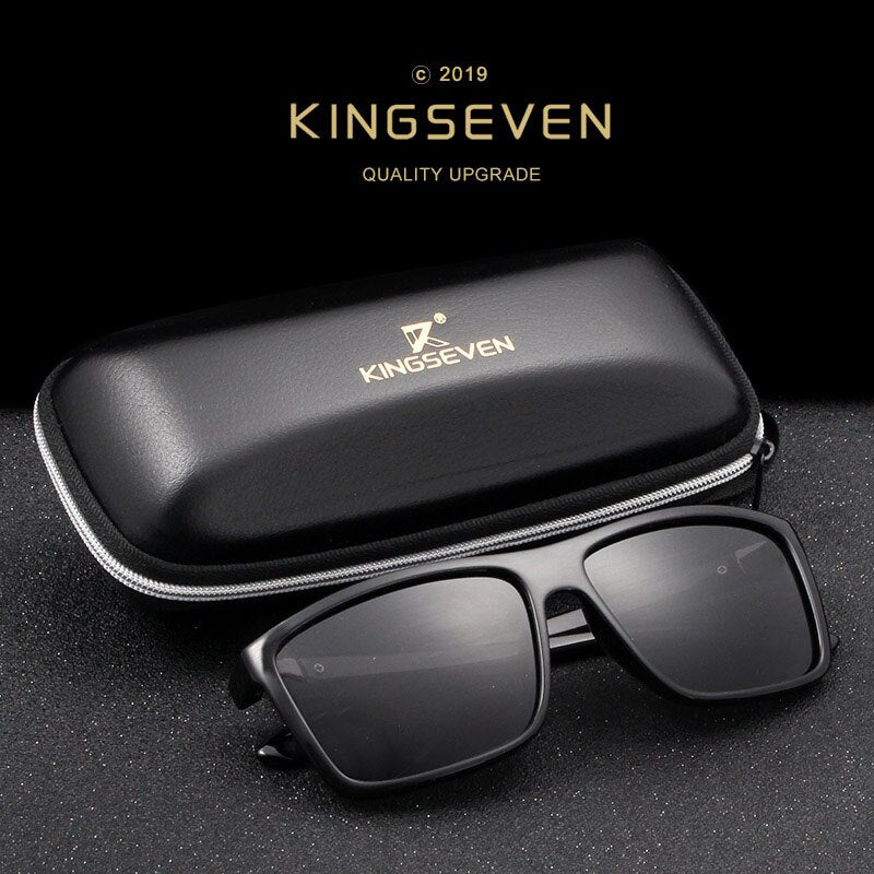 KINGSEVEN Brand Vintage Style Sunglasses Men UV400 Classic Male Square Glasses Driving Travel Eyewear Unisex Gafas Oculos S730 - KiwisLove