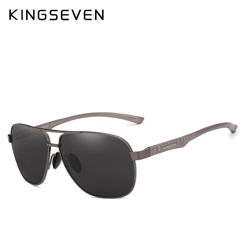 KINGSEVEN 2019 Brand Men Aluminum Sunglasses HD Polarized UV400 Mirror Male Sun Glasses Women For Men Oculos de sol - KiwisLove