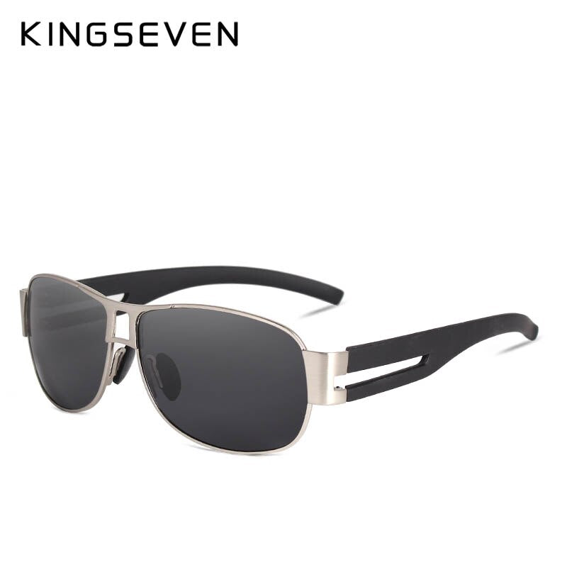 KINGSEVEN Men Classic Brand Sunglasses Luxury Aluminum Polarized Sunglasses EMI Defending Coating Lens Male Driving Shades N7806 - KiwisLove