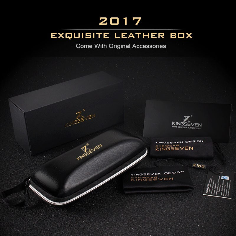 KINGSEVEN Night Vision Goggles Driving Polarized Sunglasses for men's car Driving Glasses Anti-glare Alloy Frame glasses night - KiwisLove