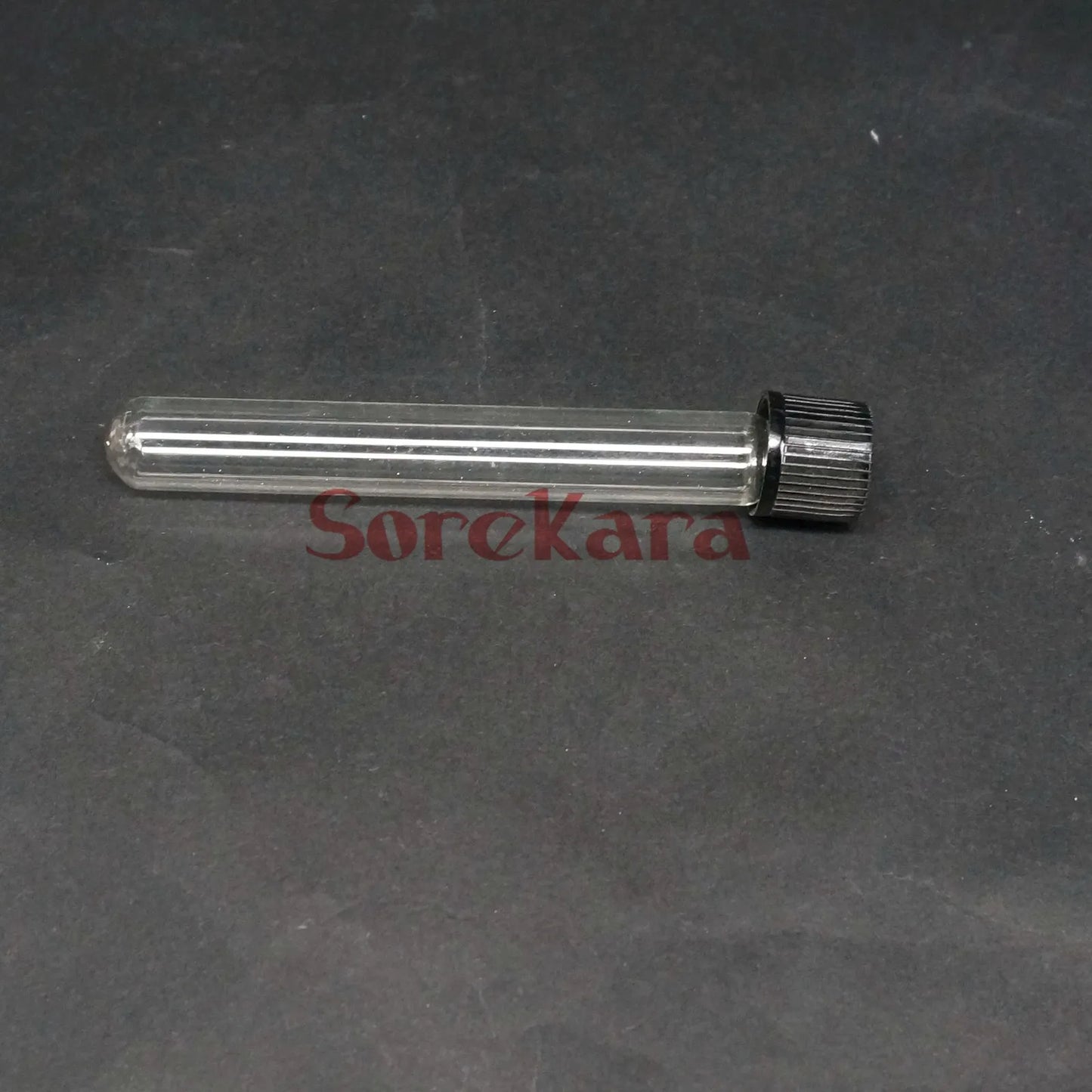 LOT 5 12x100mm Glass Test Tube Round bottom with Screw Cap for Chemistry Laboratory - KiwisLove
