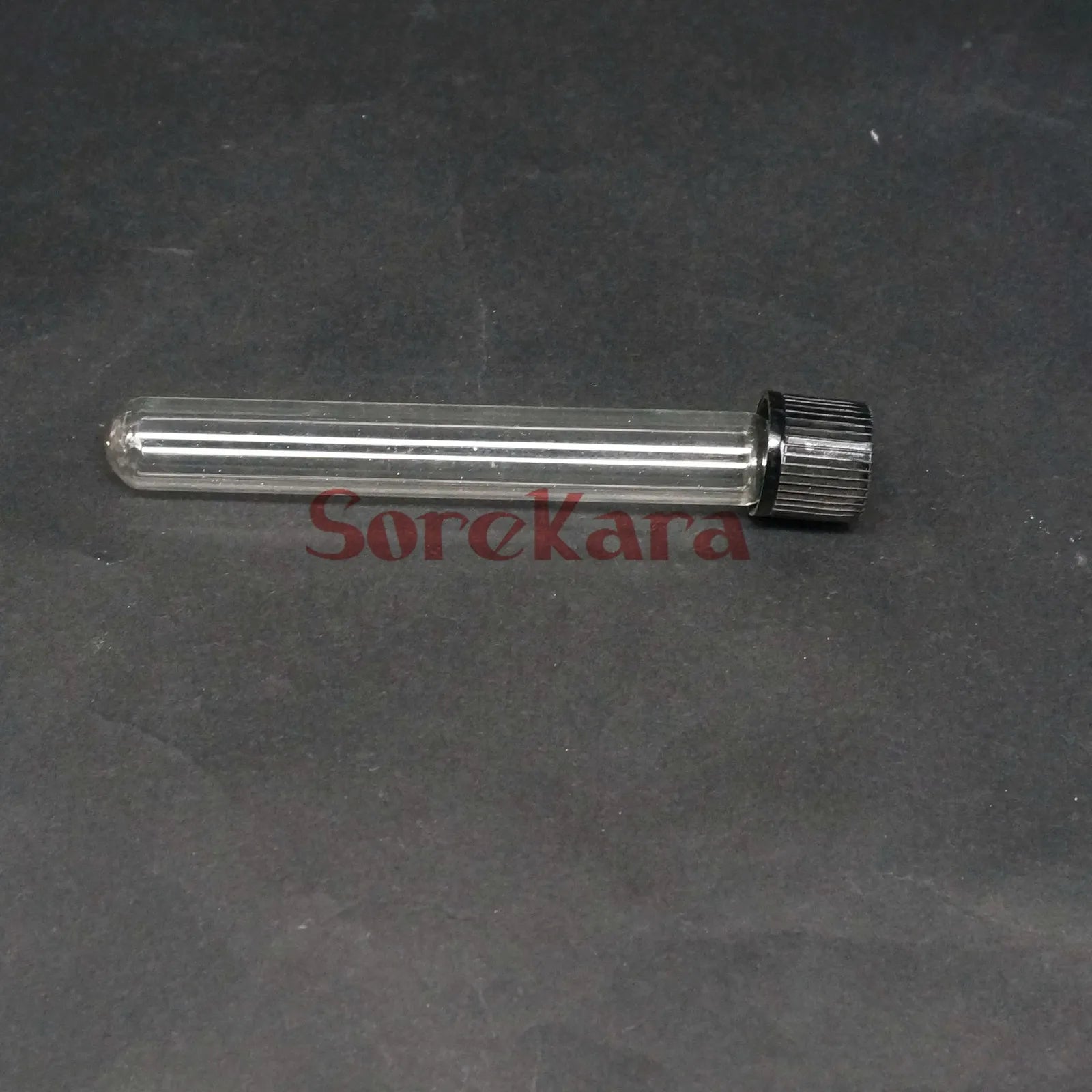 LOT 5 12x100mm Glass Test Tube Round bottom with Screw Cap for Chemistry Laboratory - KiwisLove