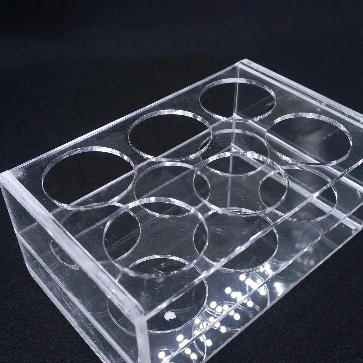 40mm Diam 6 Holes Methyl Methacrylate Rack Stand For 100ml Centrifuge Tubes - KiwisLove