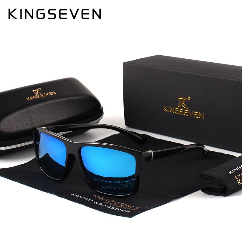 KINGSEVEN Brand Vintage Style Sunglasses Men UV400 Classic Male Square Glasses Driving Travel Eyewear Unisex Gafas Oculos S730 - KiwisLove