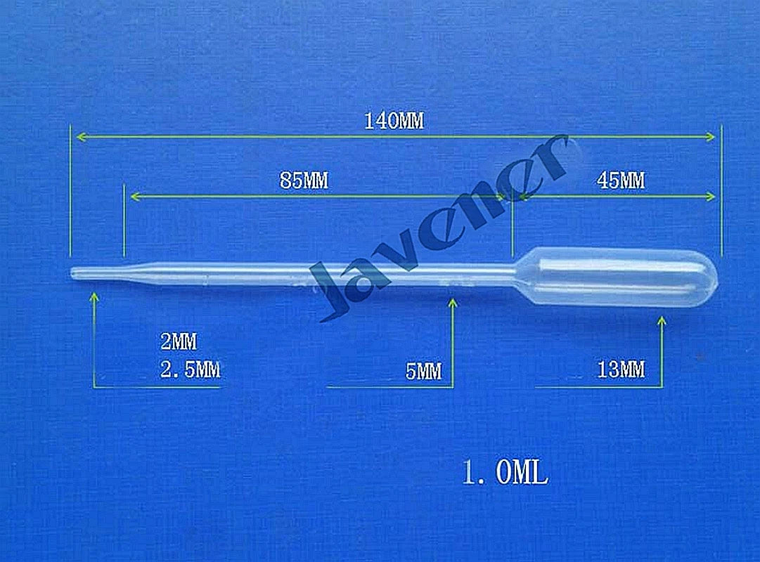 100PCS 1ml/2ml/3ml/5ml/0.5ml Transparent Pipettessafe Plastic Eye Dropper Transfer Graduated Pipettes - KiwisLove