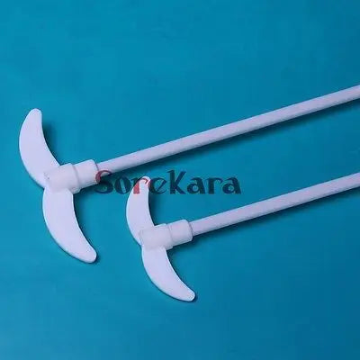 Length 250mm 300mm 400mm 500mm PTFE  Stir Paddle Oar Dia 40mm 55mm 65mm 85mm 100mm 118mm Stirrer Stirring Blade Rod Dia 7mm - KiwisLove