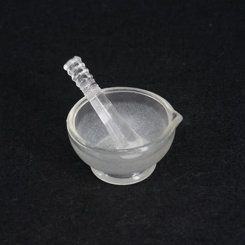 60mm Inner Diameter Apothecary Solid Glass Pestle and Mortars Bowl Set Grinding Mill Tool - KiwisLove