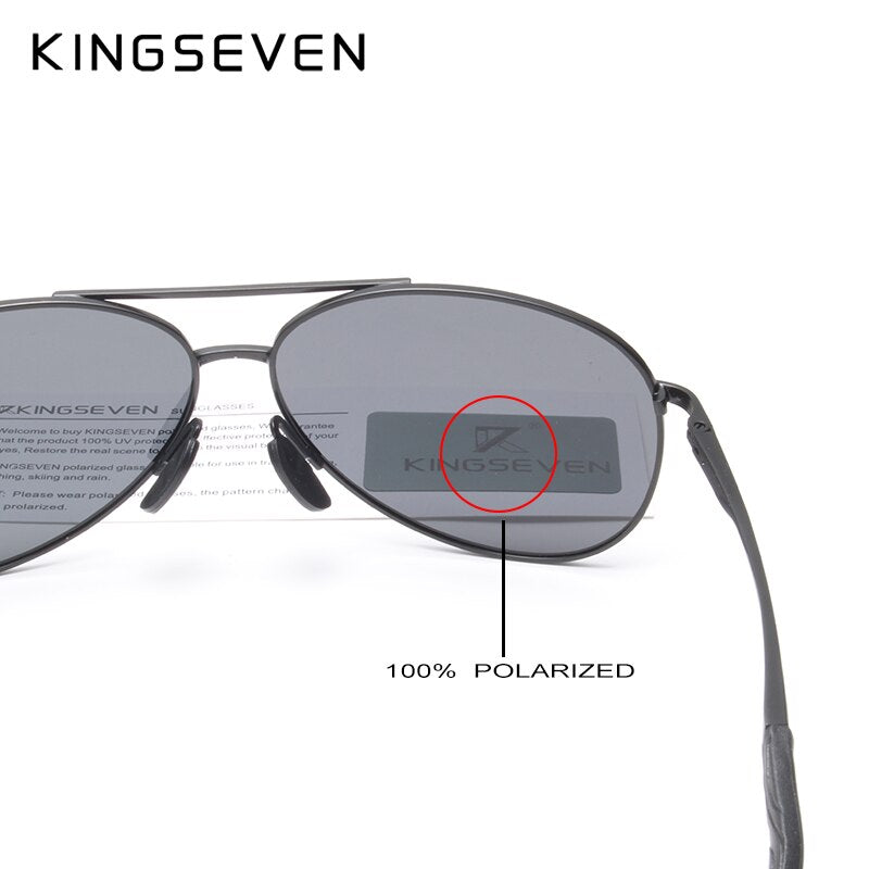 KINGSEVEN Brand Fashion Men's UV400 Polarized Sunglasses Men Driving Shield Eyewear Sun Glasses Oculos Gafas N7013 - KiwisLove