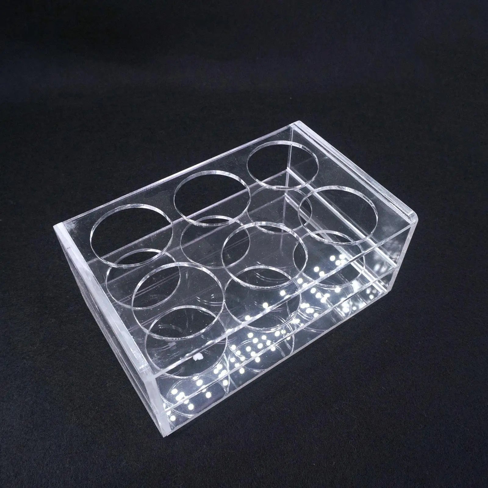 40mm Diam 6 Holes Methyl Methacrylate Rack Stand For 100ml Centrifuge Tubes - KiwisLove