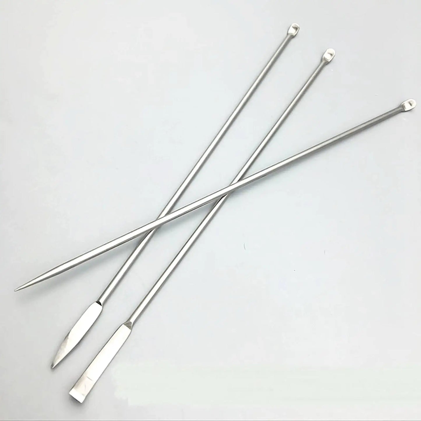 3pcs 22cm Stainless Steel Microscale Medicinal Spoon Experiment Pharmacy Lab Use - KiwisLove