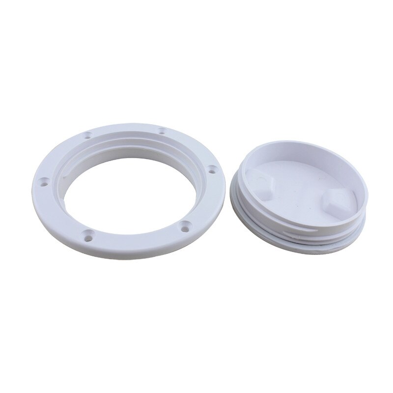 4" 6" 8" ABS Plastic Round Hatch Cover Deck Plate Non Slip Deck Inspection Plate for Marine RV yacht Boat Accessories White - KiwisLove