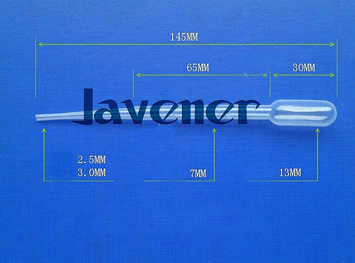 100PCS 1ml/2ml/3ml/5ml/0.5ml Transparent Pipettessafe Plastic Eye Dropper Transfer Graduated Pipettes - KiwisLove