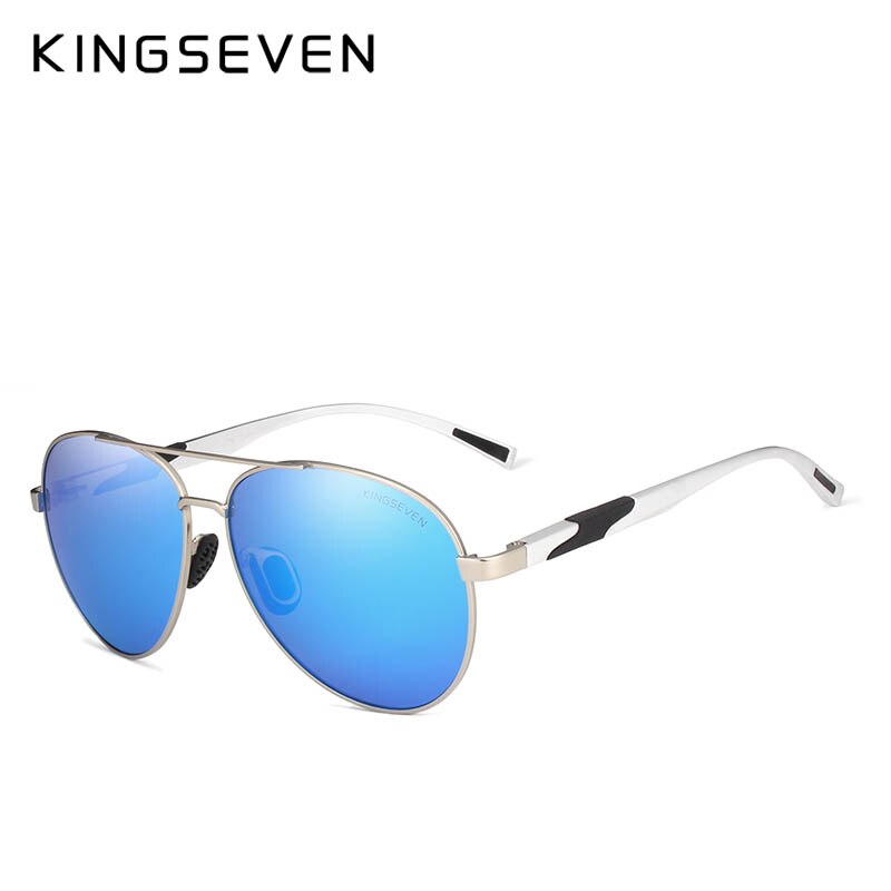 KINGSEVEN 2018 New Aviation Gun Gradient Sunglasses Brand Men Design Sun glasses Polarized HD Aluminum Driving Oculos N7228 - KiwisLove