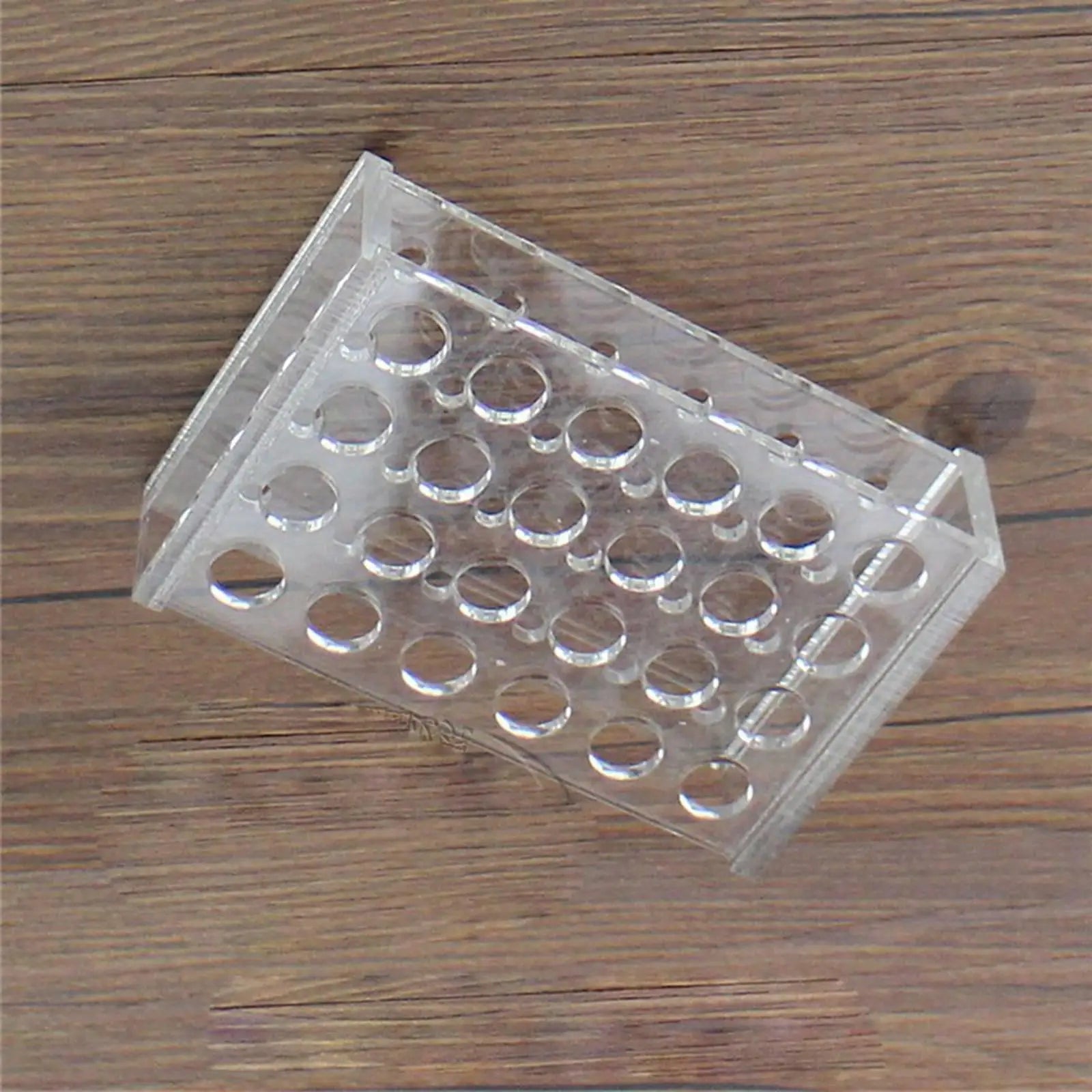 14mm Diam 24 Holes Methyl Methacrylate Rack Stand For 5ml Centrifuge Tubes - KiwisLove