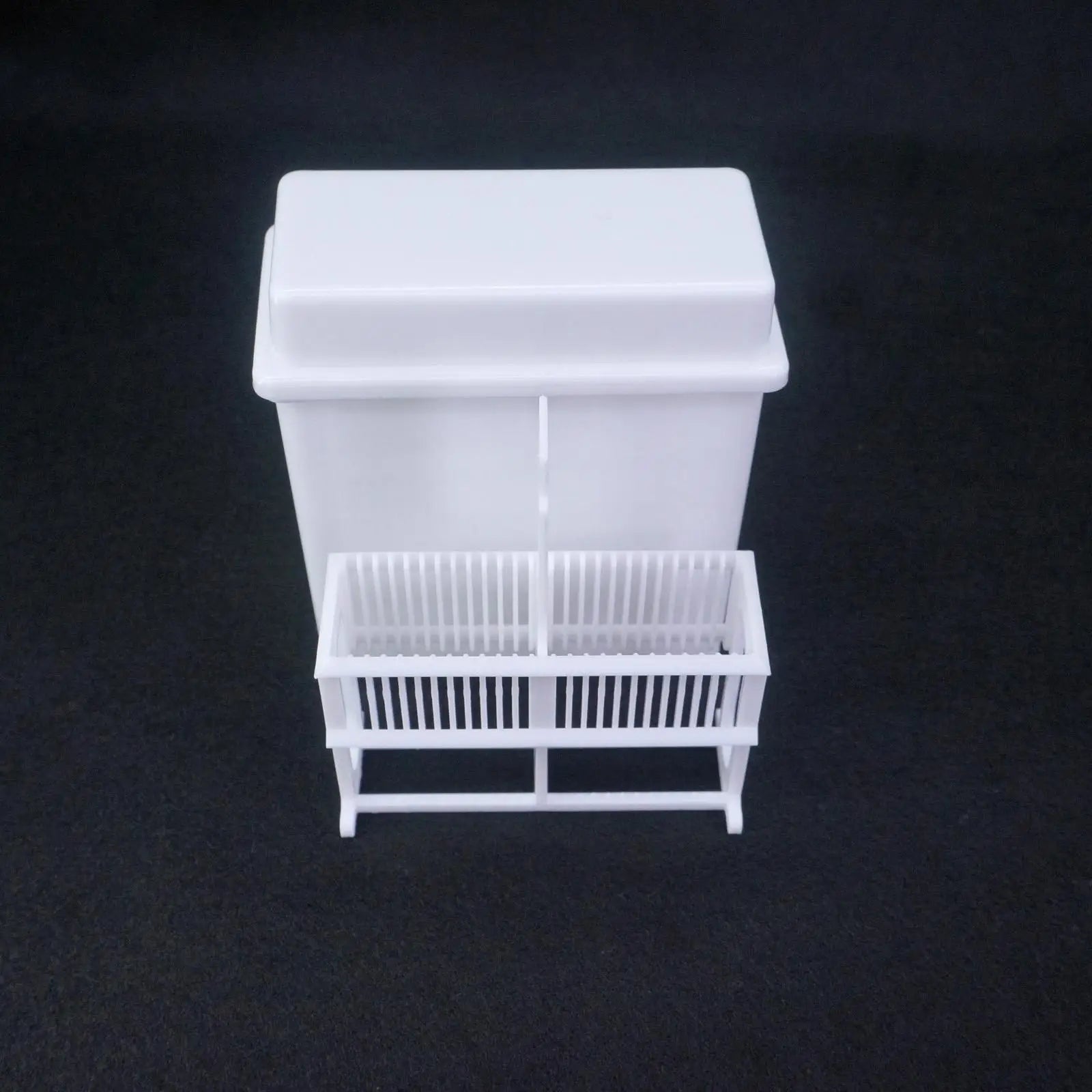 White PP Staining Rack Jar For 24 Slots Glass Slide Lab Apothecary Chemist - KiwisLove
