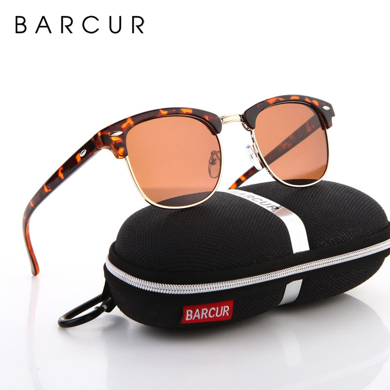 BARCUR Sun Glasses Women Polarized Sunglasses Men Hot Gafas Oculos Men's Personalized Eyewear - KiwisLove