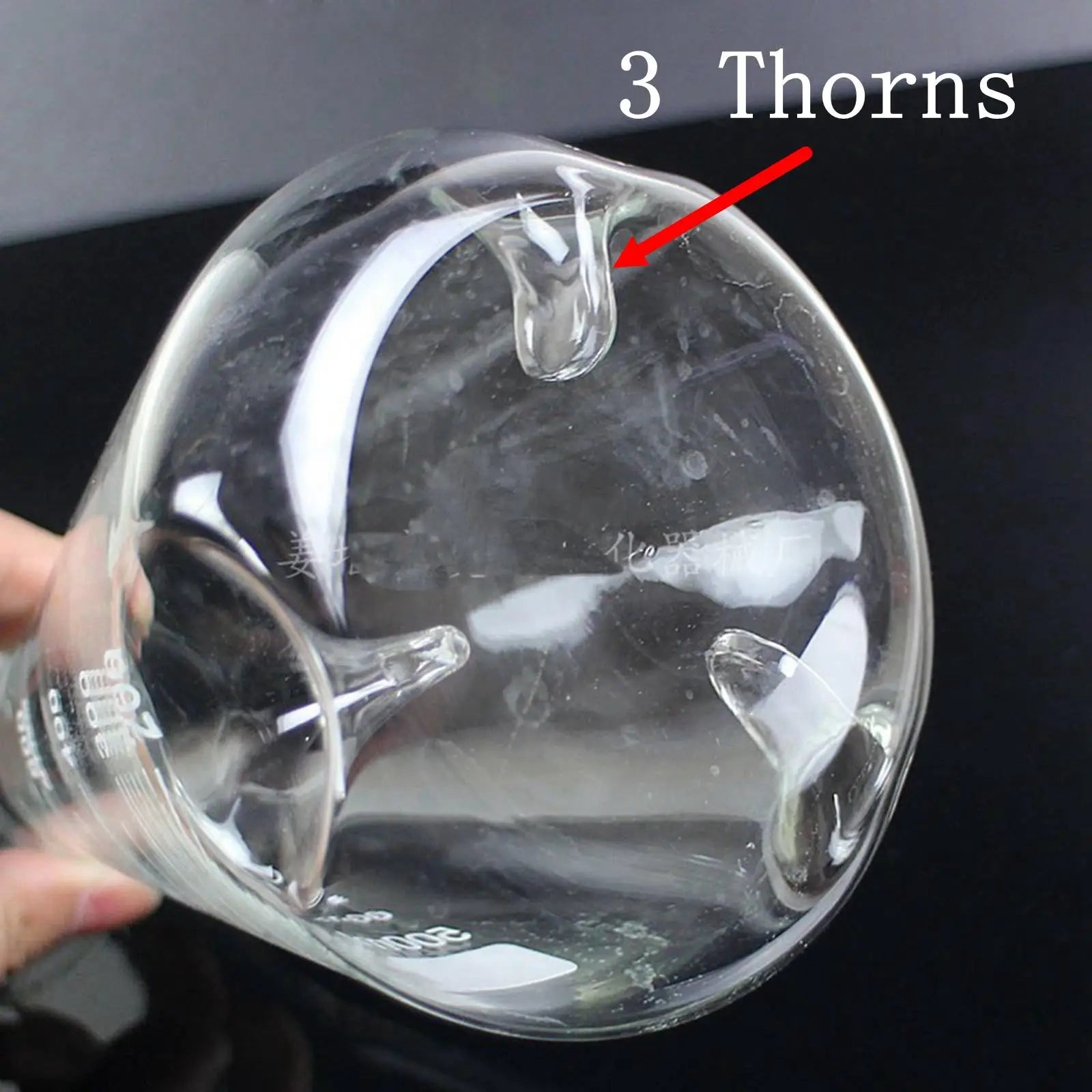 150ml 250ml 500ml 3 Thorns Borosilicate Glass Baffle Shake Conical Erlenmeye Flask Boro Glass Laboratory Ware - KiwisLove