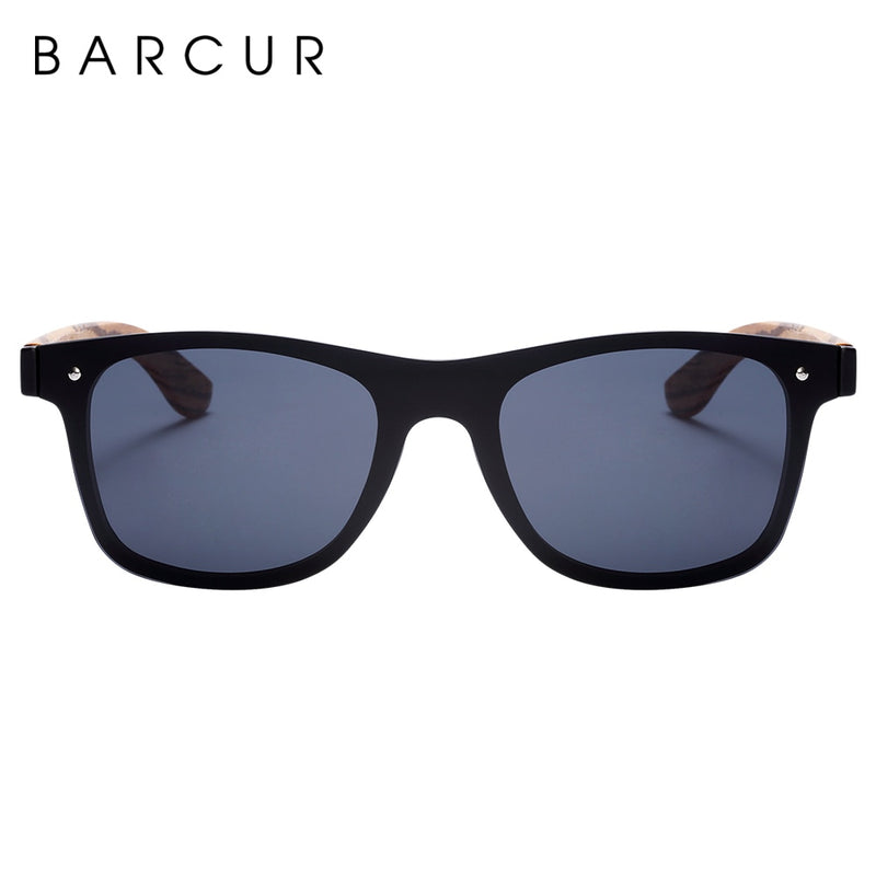 BARCUR Luxury Vintage Sun Shade Men Wooden Sunglasses UV400 Protection Fashion Square Sun Glasses Women - KiwisLove